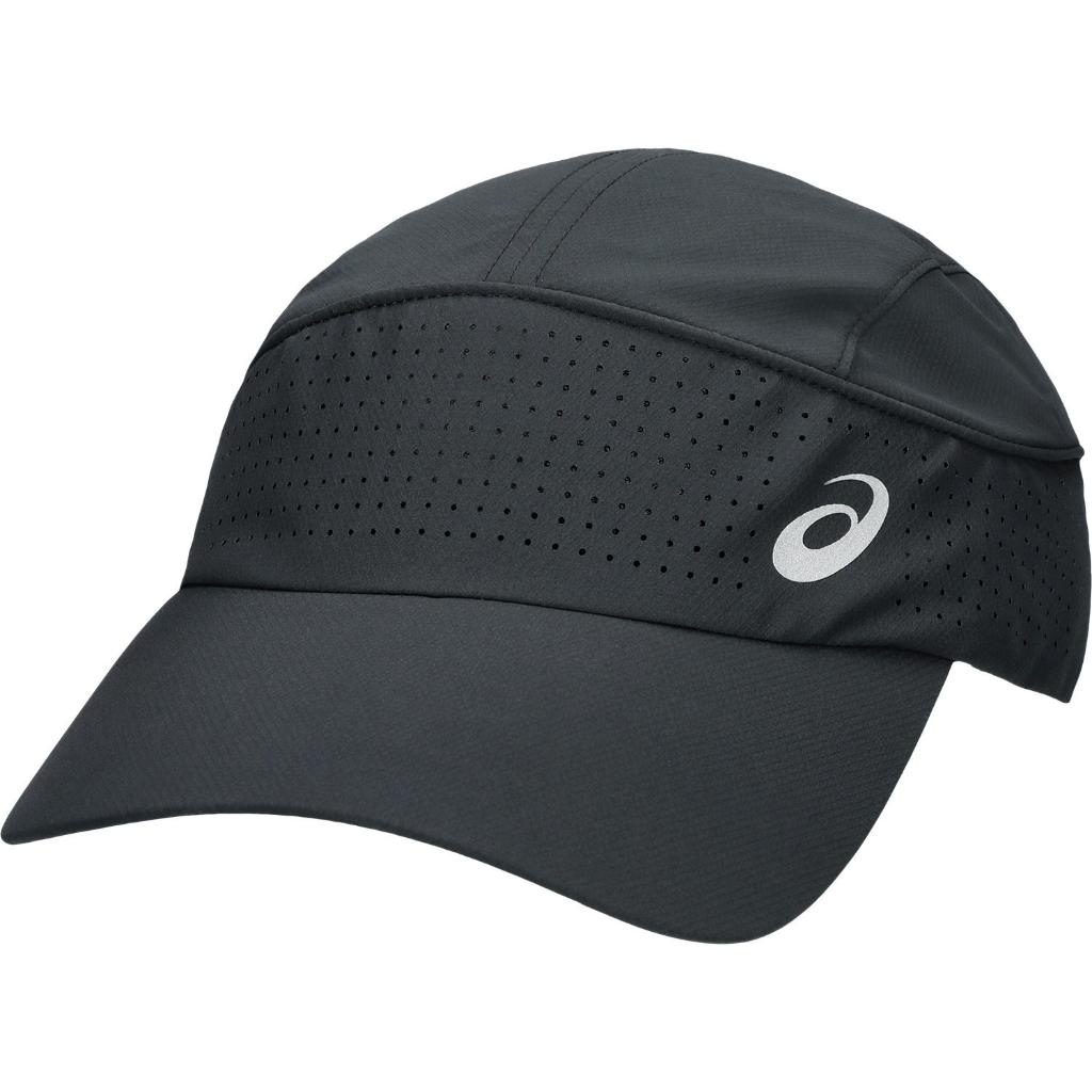 ASICS : 3013B124.001 RUNNING LIGHT WOVEN CAP UNISEX RUNNING ชายหญิง หมวก ของแท้  PERFORMANCE BLACK