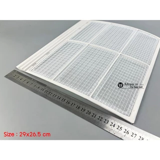 ฟิลเตอร์แอร์ สำหรับแอร์ตั้งแขวน แผ่นกรองฝุ่น ขนาด 39x26.5cm และ 29.5x26.5 cm ใช้งานได้หลายรุ่นของ carrier และ Tasaki หพ3