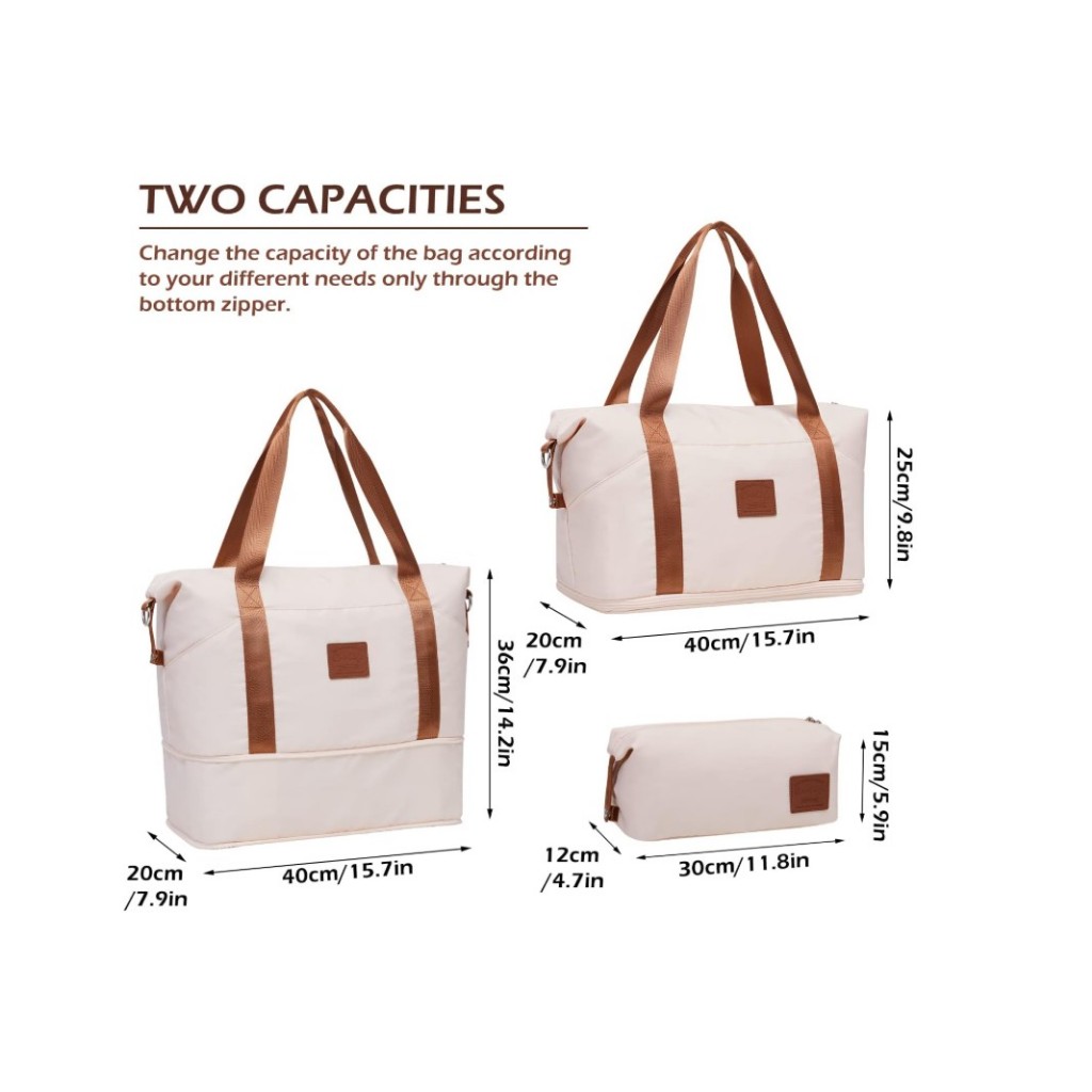 กระเป๋าเดินทางแบบถือ ขนาดใหญ่ มีช่องแยกส่วนแห้งและเปียก travel bag   L32