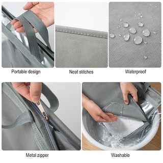 ส่งจากไทย ถุงเก็บกระเป๋า PVC กันฝุ่นโปร่งใส กันน้ำ มีหูหิ้ว ถุงเก็บกระเป๋า