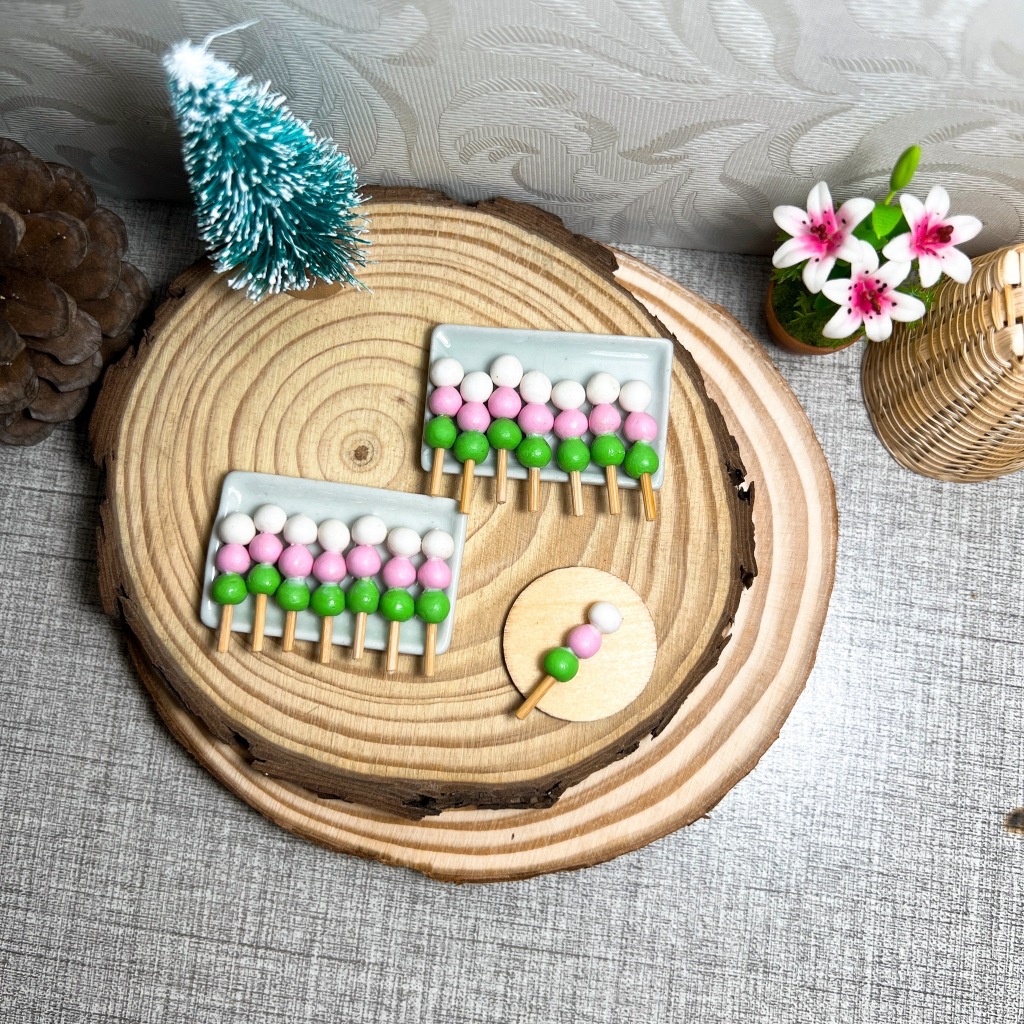 [ราคา/1ชิ้น ] ดังโงะดินปั้นจิ๋ว (Dango)  #ของจิ๋ว #miniature