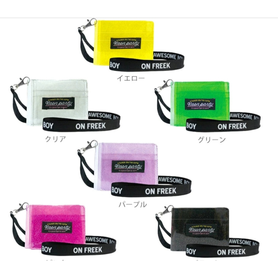 JP718 กระเป๋าสตางค์ PVC สีใสสุดน่ารัก มีให้เลือกหลายสี สดใสทุกใบ (คละสี)