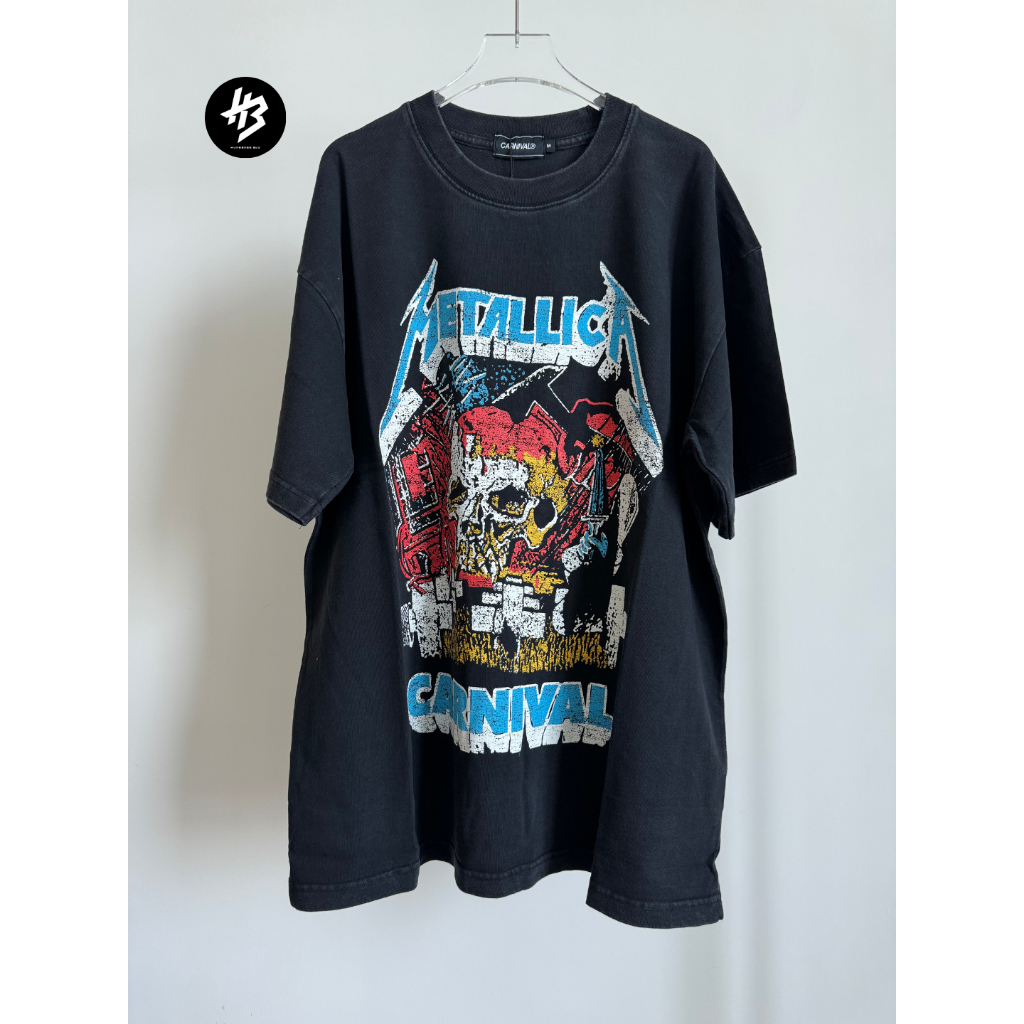 [ของแท้+พร้อมส่ง] CARNIVAL X METALLICA MASHUP OVERSIZED T-SHIRT