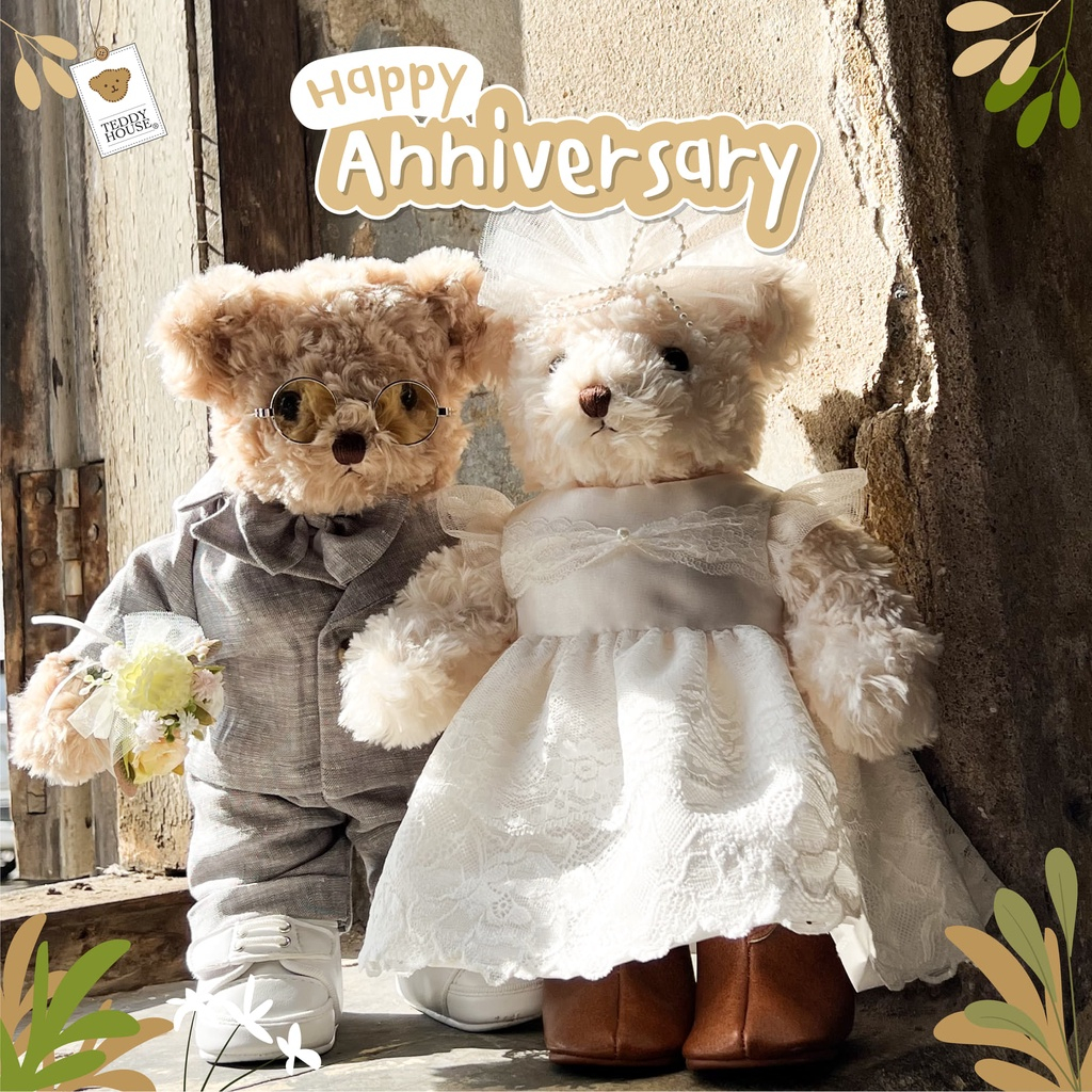 ตุ๊กตาหมีคู่แต่งงาน wedding | Teddy House 22