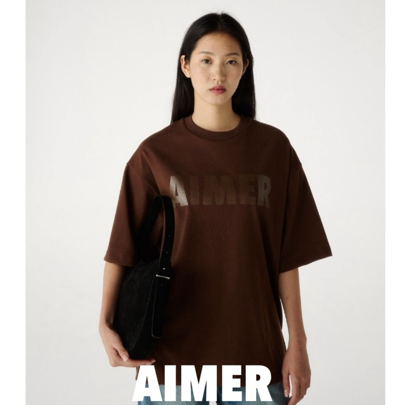 〈พร้อมส่ง แท้100% จากofficial〉AIMER Logo T-shirt เสื้อยืดโอเวอร์ไซส์