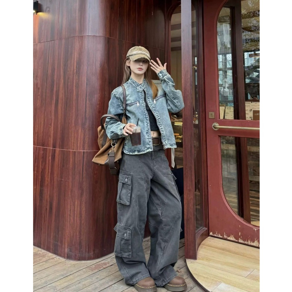 กางเกงทรงคาร์โก้รุ่น 61385 TAG FSY🇰🇷 - รูปที่ 6