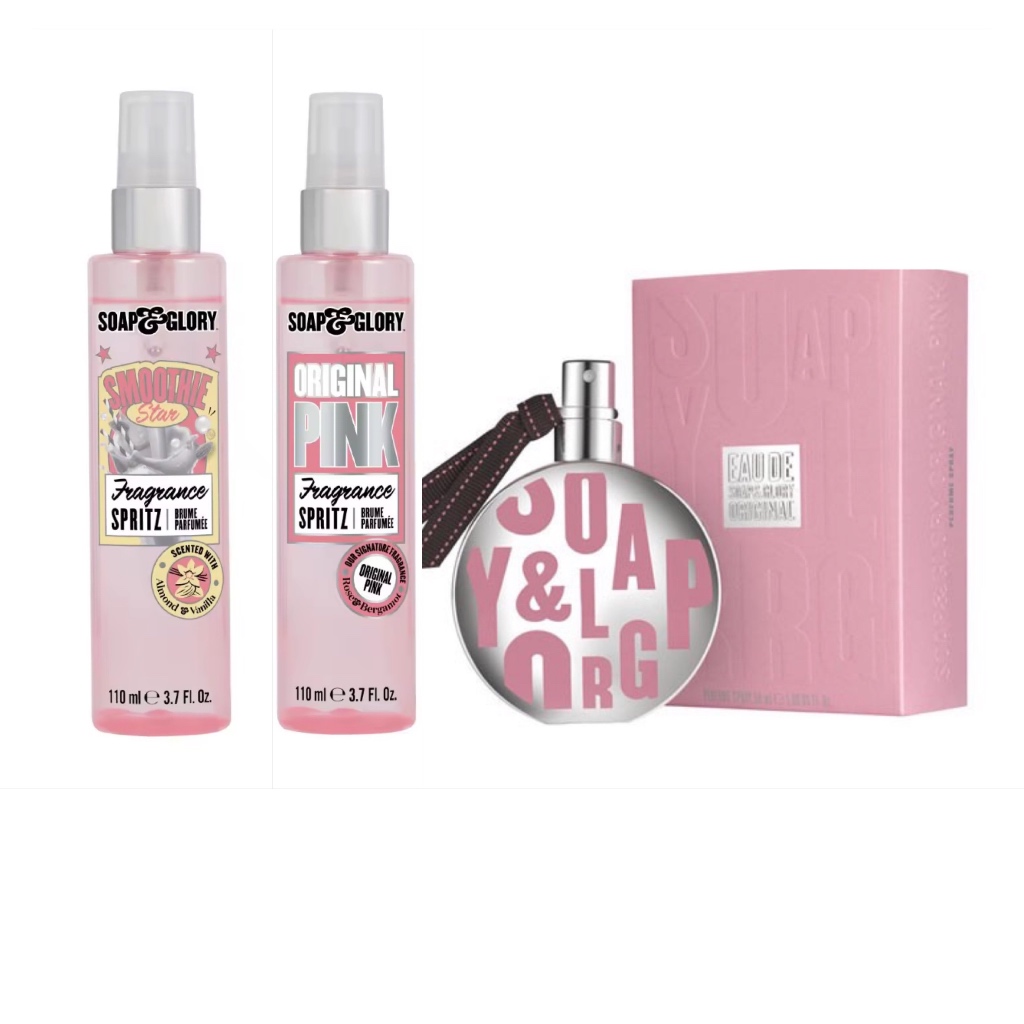Soap and Glory Fragrance Spritz smoothie star ,original pink 110 ml.โซพ แอนด์ กลอรี่ ฟราแกรนซ์ สปริต