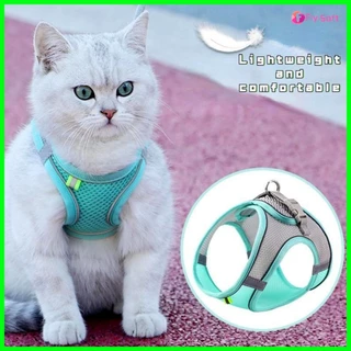Fly-soft สายรัดอกแมวและสุนัข ฟรีสายจูง เสื้อรัดอกแมว ระบายความร้อน dog and cat shirt harness