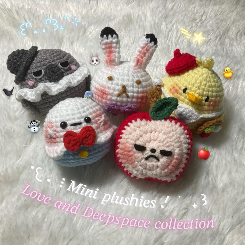 💌 Mini plushies Love and Deepspace collection | ตุ๊กตาไหมพรมธีม Love and Deepspace✨