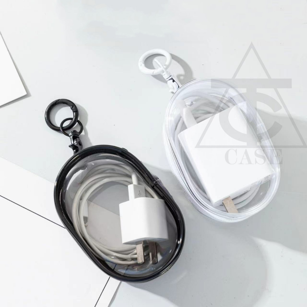 กล่องเก็บสายเคเบิลข้อมูล INS Clear พร้อมฝาครอบป้องกันสายเคเบิลแบบพกพา กระเป๋าเก็บของอเนกประสงค์สำหรับการเดินทาง ราคา ถูกที่สุด ดีลบีเคเค แกลเลอรีภาพที่ 8