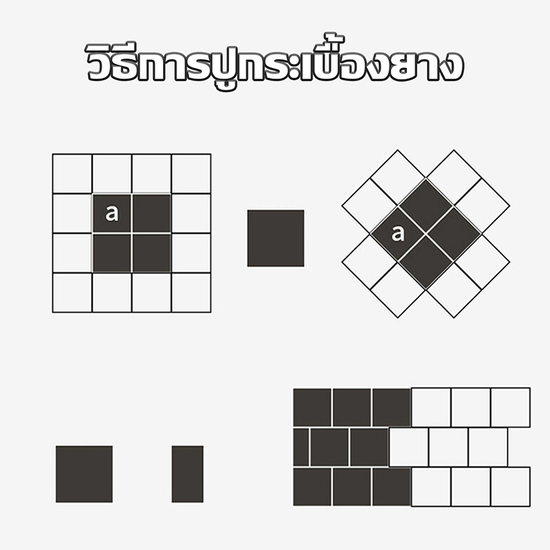 PAUS BIRU บริการส่งด่วน กระเบื้องยางลายไม้  มีกาวในตัว ปูพื้น 30*30 cm หนา +/-0.5 mm ตกแต่งพื้น ใช้งานยาวนาน - รูปที่ 6