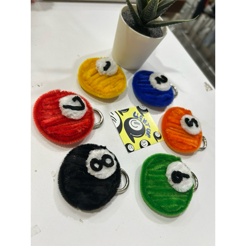 ลูกสนุ๊กเกอร์ 8ball พวกกุญแจ ลวดดัด DIY Y2K billiard ball diy keychains