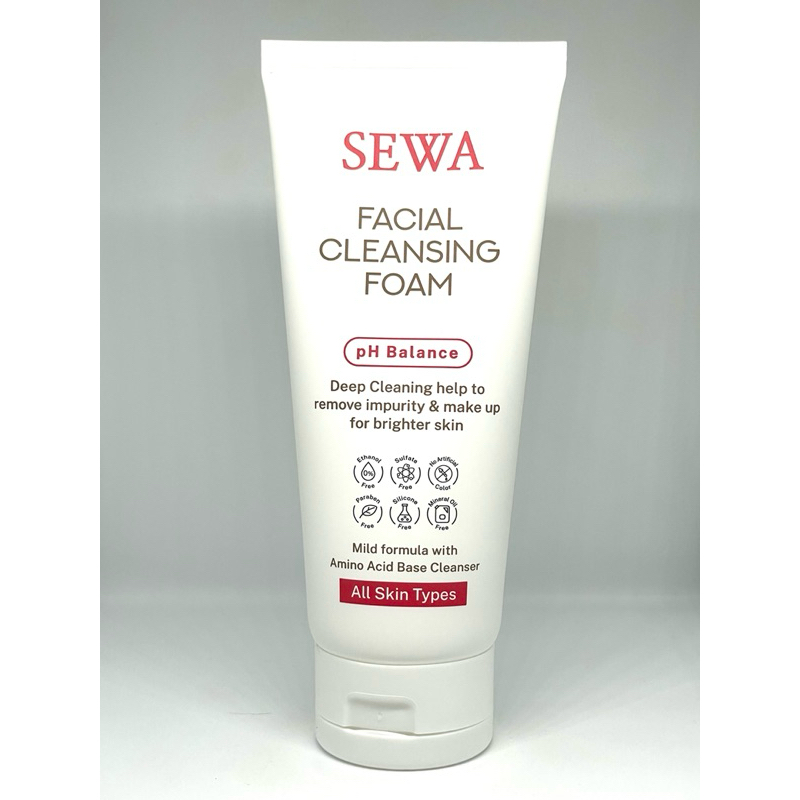เซวา เฟเซียล คลีนซิ่ง โฟม SEWA FACIAL CLEANSING FOAM หมดอายุ 19.09.2027