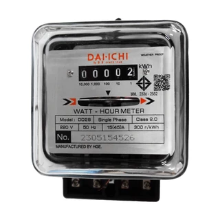 DAI-ICHI มิเตอร์ไฟฟ้า 1 เฟส 5A(15A) 15A(45A) รับประกัน 2 ปี มอก.2336-2552