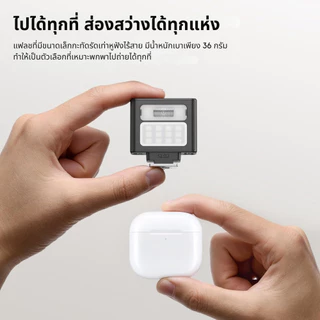 Ulanzi SL02 แฟลชกล้อง พร้อมไฟ LED แฟลชถ่ายภาพ แบบ Universal Hot Shoe สำหรับ Sony Nikon Mini Flash