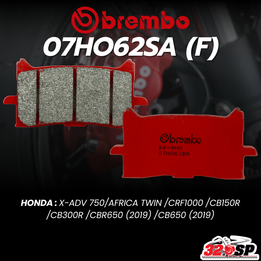 ผ้าเบรค BREMBO SINTER รหัส 07HO62SA รุ่น Honda X-ADV/ AFRICA TWIN/ CRF1000/ CB150R/ CB300R/ CBR650 (2019/ CB650 (2019)