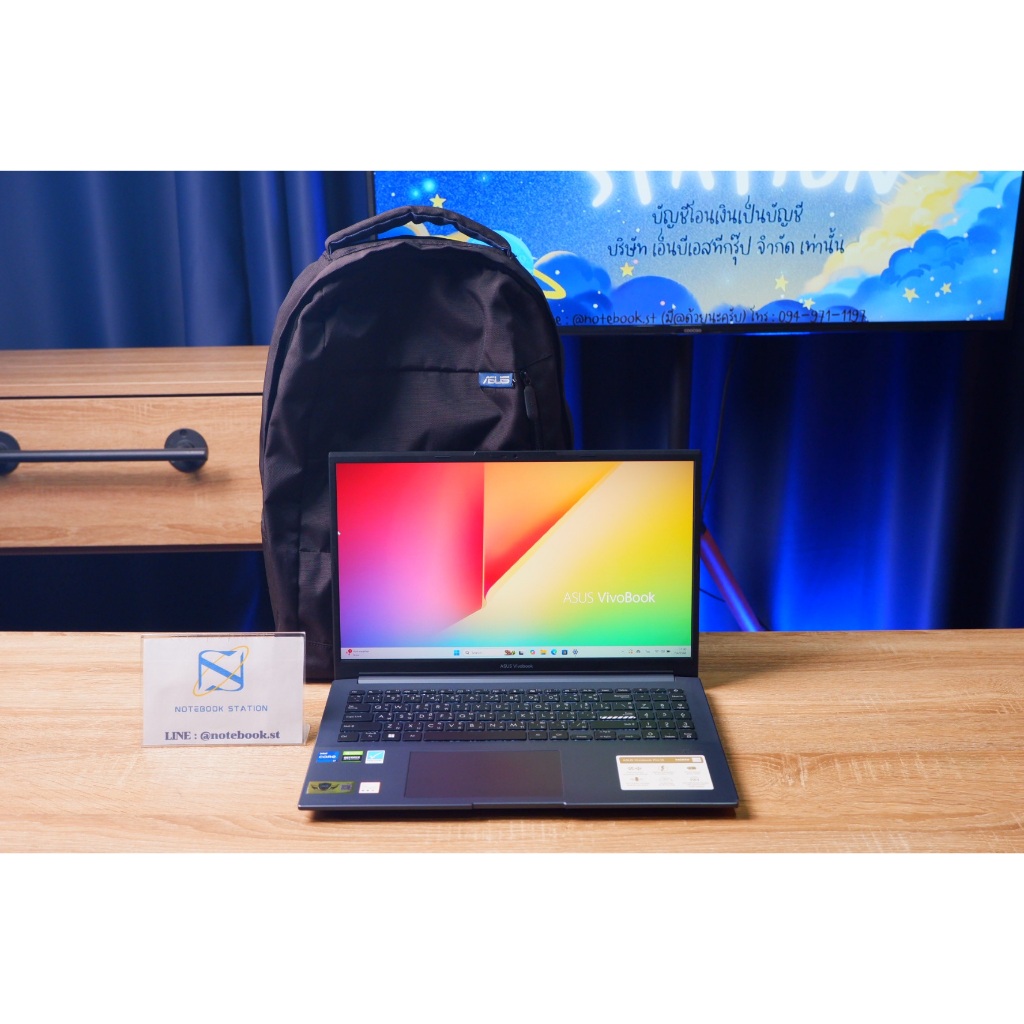 Asus Vivobook Pro 15 OLED i7-12650H การ์ดจอแยกRTX3050Ti(4GB) Ram16 SSD512GB จอ15.6 2.8K 120Hz การ์ดจ