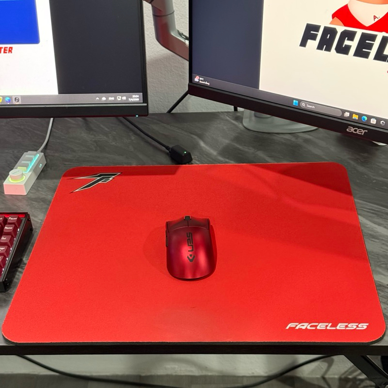 แผ่นรองเมาส์เกมมิ่งไร้ขอบ Faceless G 2.0 ขนาดใหญ่ หนาพิเศษ 450x400x5 mm. ทำจากยางพาราแท้