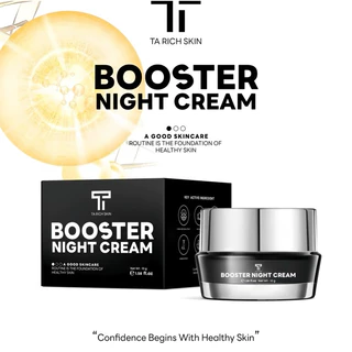 New ไนท์ครีมธาริชสกิน- Booster Night Cream หน้าขาวใส ลดรอยสิว ผิวฟู ออร่า บูสเตอร์ไนท์ครีม ธาริชสกิน ลดสิว ครีมผิวหน้า