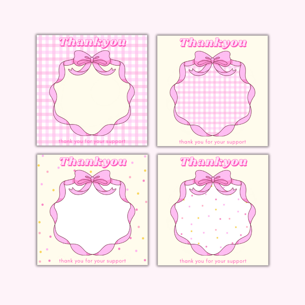 [1แพ็ค/10แผ่น] กระดาษรองสินค้า การ์ดขอบคุณลูกค้าthankyou ราคา ถูกที่สุด ดีลบีเคเค แกลเลอรีภาพที่ 2