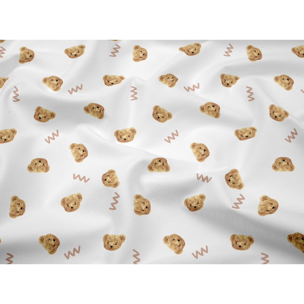 ผ้าคอตตอน 100% คอตตอนทอทวิล ผ้าหน้ากว้าง 1.6 เมตร ลายหมีww