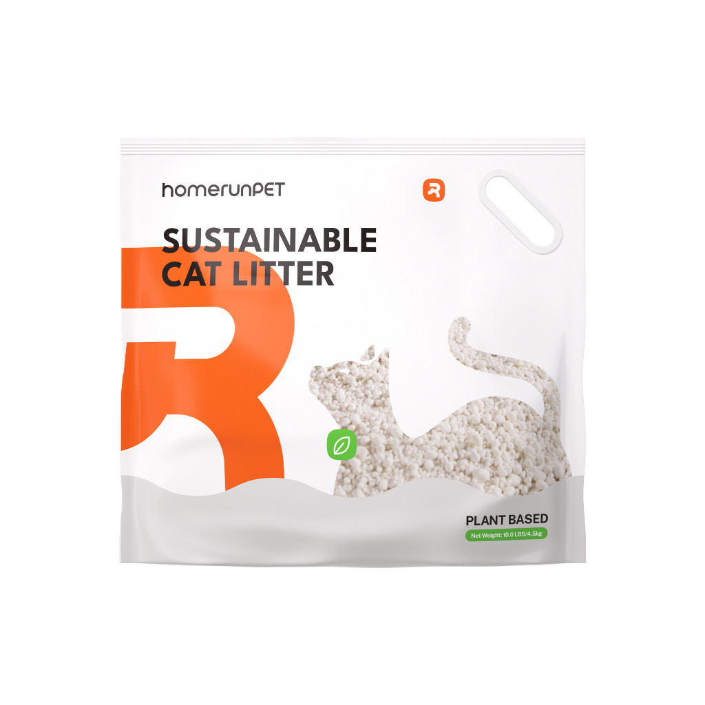 HOMERUNPET Cassava Cat Litter 4.5 กก. แถมฟรีเบกกิ้งโซดา 1 ซอง เหมาะกับห้องน้ำแมวอัตโนมัติทุกรุ่น