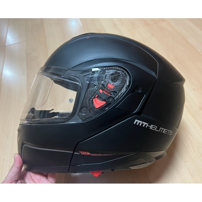 ปิดการขาย หมวกกันน็อค MT HELMETS Model: MT FU401SV ATOM SV สีดำ ไซค์ L มือ 2 สภาพ 85% ติดแผ่นกันฝ้าใ