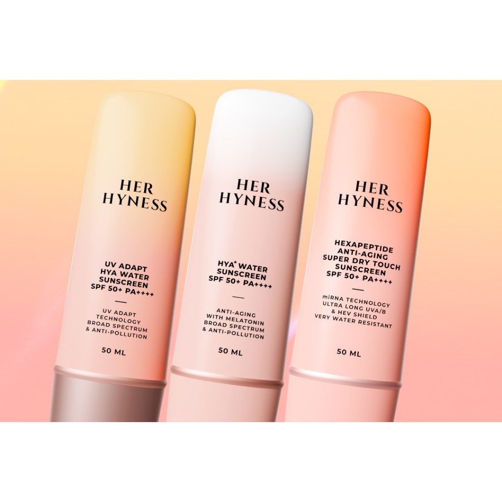พร้อมส่ง HER HYNESS  Sunscreen SPF 50+ PA++++ EXP:10/2027 ซื้อครบ 3000 มีสินค้าสุดน่ารักแถมค่ะ