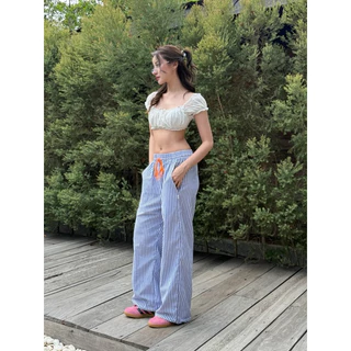 Sizzy pants (ซิสซี่)- กางเกงขายาวเอวสูง