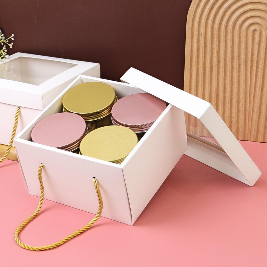 Boxjourney กล่องคุกกี้หูหิ้ว 18.5x18.5x11 (5 ชิ้น/แพ็ค)