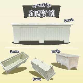 Go Dung Plastic กระถางรางยาว กระถางรางหมู ขนาด S M L XL