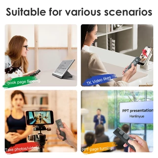 รีโมทบลูทูธไร้สาย​ Bluetooth​ Remote​ สำหรับ​ ​Boox​ E-Reader​ Meebook​ ipad tablet เปลี่ยน​หน้าหนังสือ​ ปุ่มยางนิ่ม