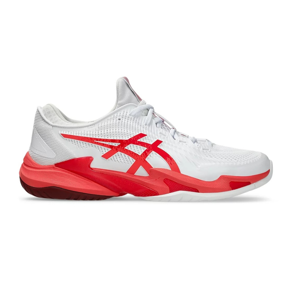 Asics รองเท้าเทนนิสผู้ชาย Court FF 3 Novak | White/Electric Red ( 1041A522-966 )
