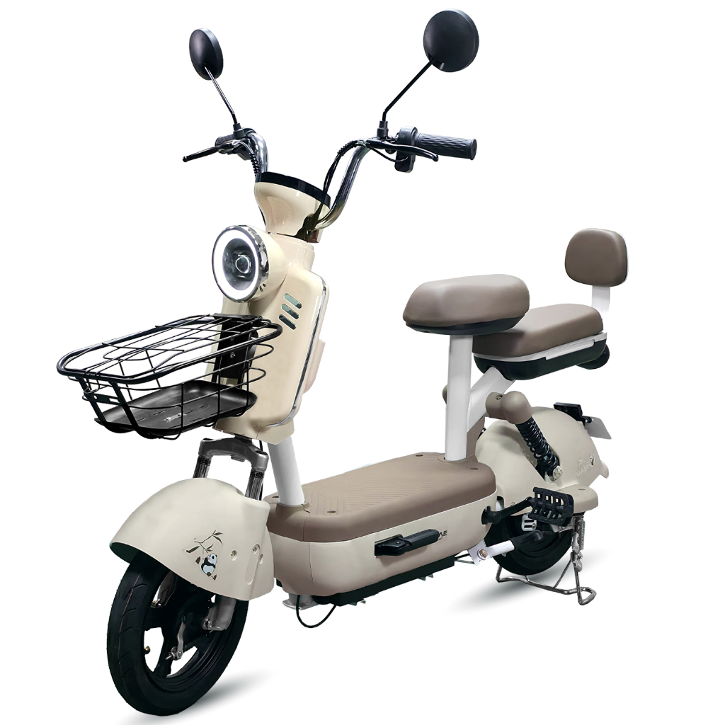 LULAE V28 จักรยานไฟฟ้า มอเตอร์ 500W แบตเตอรี่ 48V 12A Electric bike มีกระจกมองหลังไฟหน้า-หลัง