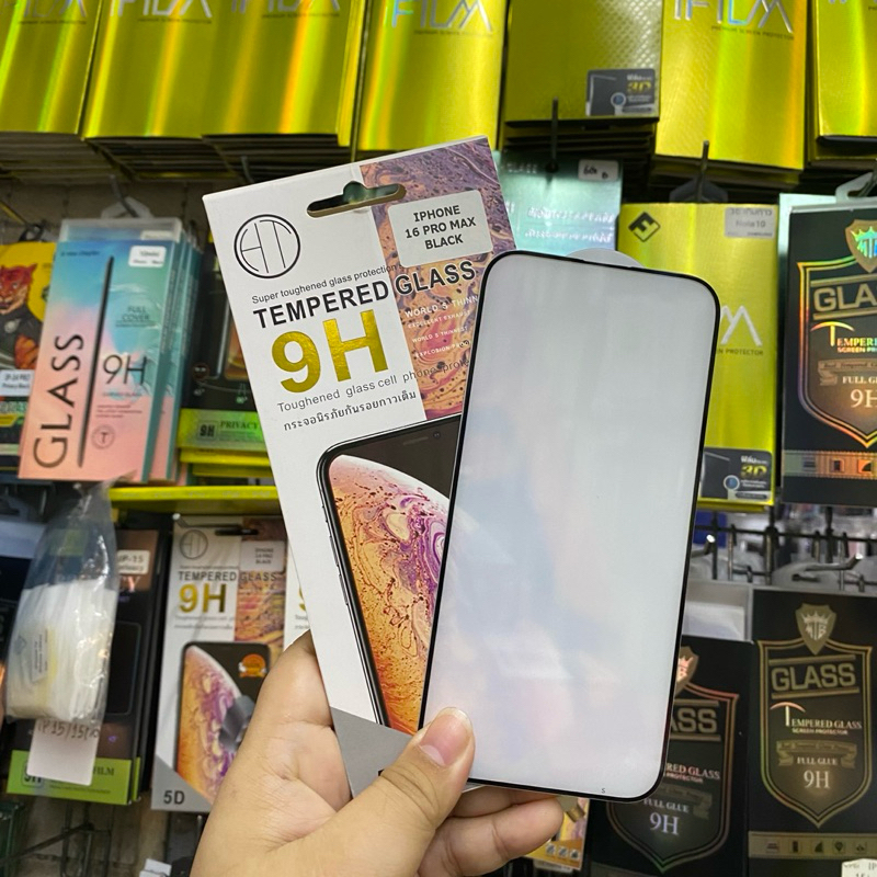 ฟิล์ม9H กระจกกันรอย5Dกันกระแทก แบบเต็มจอ สำหรับไอโฟน 6G/6P/6SP/7G/7P/8G/8P/X/XS/XR/XSMAX/11/11Pro/11Pm-16Promax💥