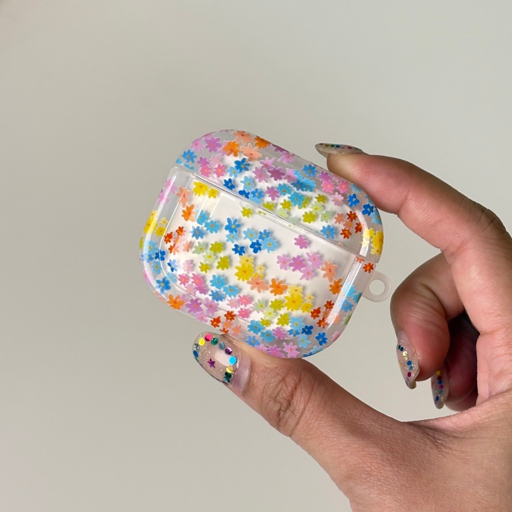 amuse.stuff-pikul rainbow flower airpods case เคสแอร์พอร์ตลายดอกพิกุลสีรุ้ง