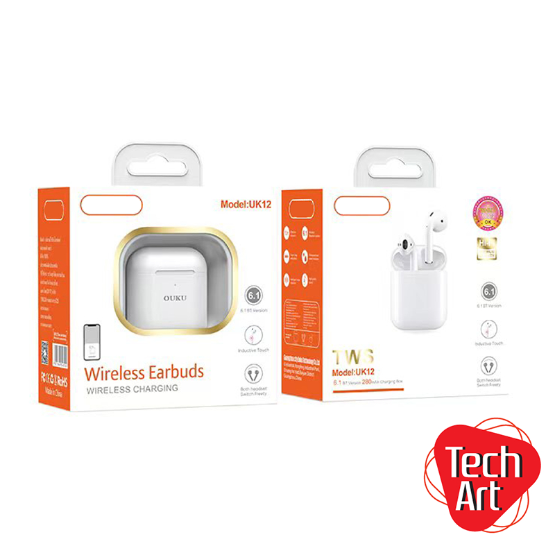 พร้อมส่งจากไทย หูฟังไร้สาย OUKU UK12 TWS Bluetooth 6.1 เสียงดี เชื่อมต่อเสถียร