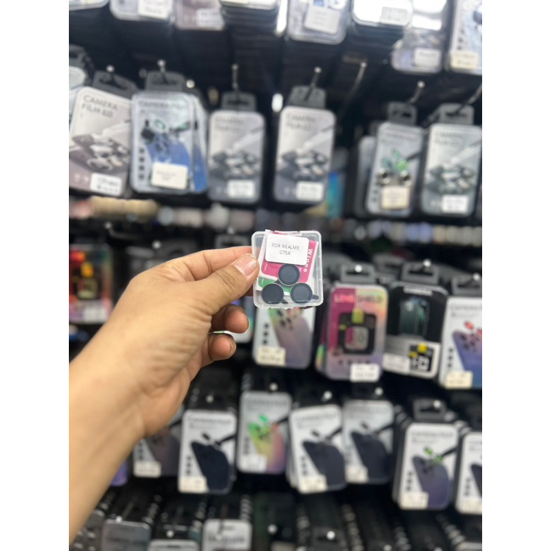 แหวนโลหะกล้องเลนส์ป้องกันฟิล์มสําหรับrealme C75 X C75X C 75 RealmeC75Xกระจกนิรภัยคลุมทั้งหมดฟิล์มป้อ