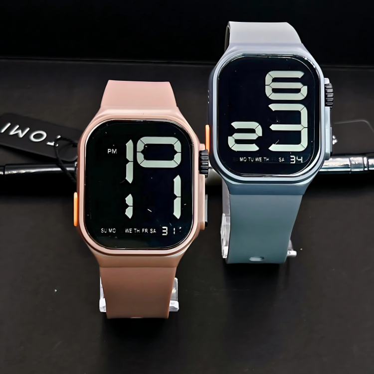 นาฬิกาข้อมือ TOMI ดิจิตอล กันน้ำ100% จับเวลา ไฟ