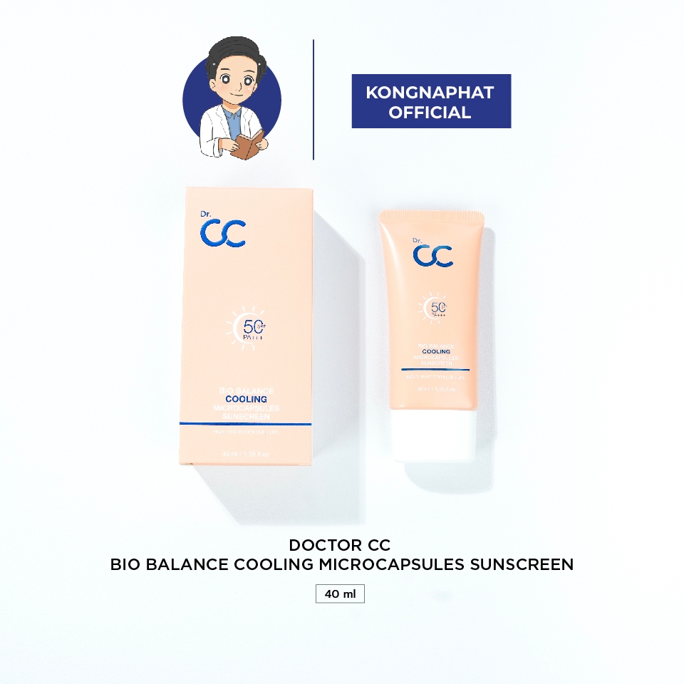 Dr.CC bio balance cooling microcapsules sunscreen 40ml - ครีมกันแดด สินค้า