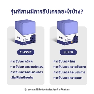 30ชิ้น BERYFAM Toploader 35pt ใส่การ์ด ขาตั้ง ชุดเซ็ต ท็อปโหลด เฟรมการ์ด KpopPokemon ซีรีส์Blueberry