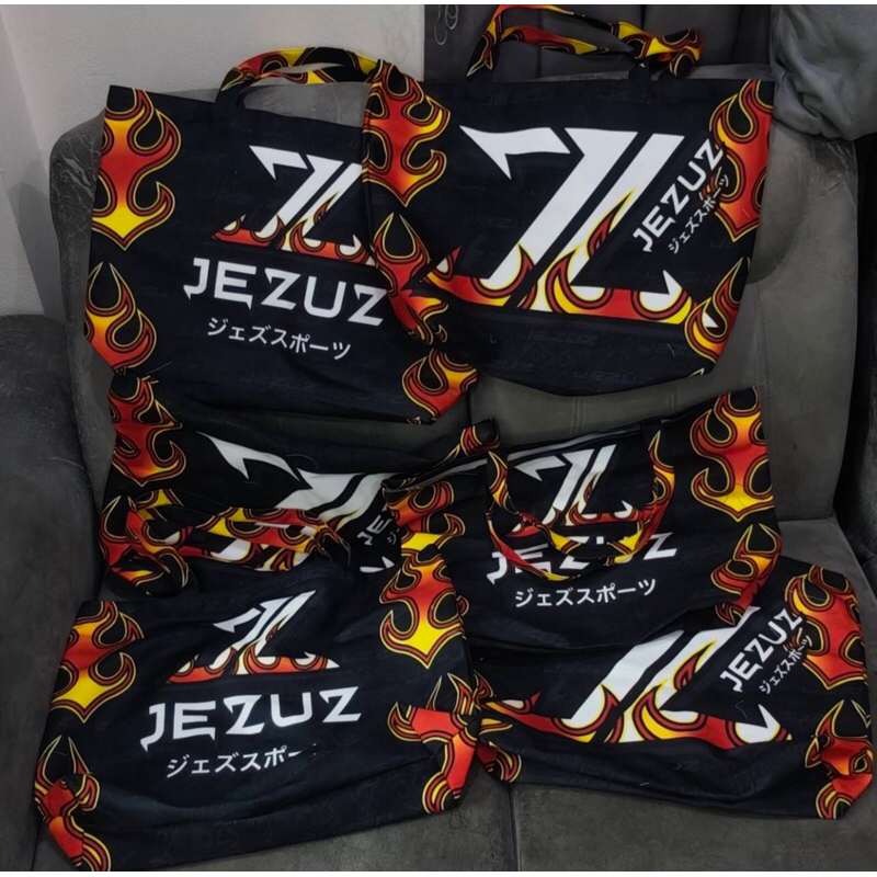 กระเป๋าผ้าพิมลายไฟญี่ปุ่น JeZuz