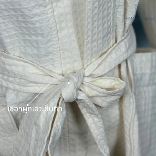 [FH] ชุดคลุมอาบน้ำรังผึ้ง cotton100% ซับน้ำดี มีทั้งหมด4สี