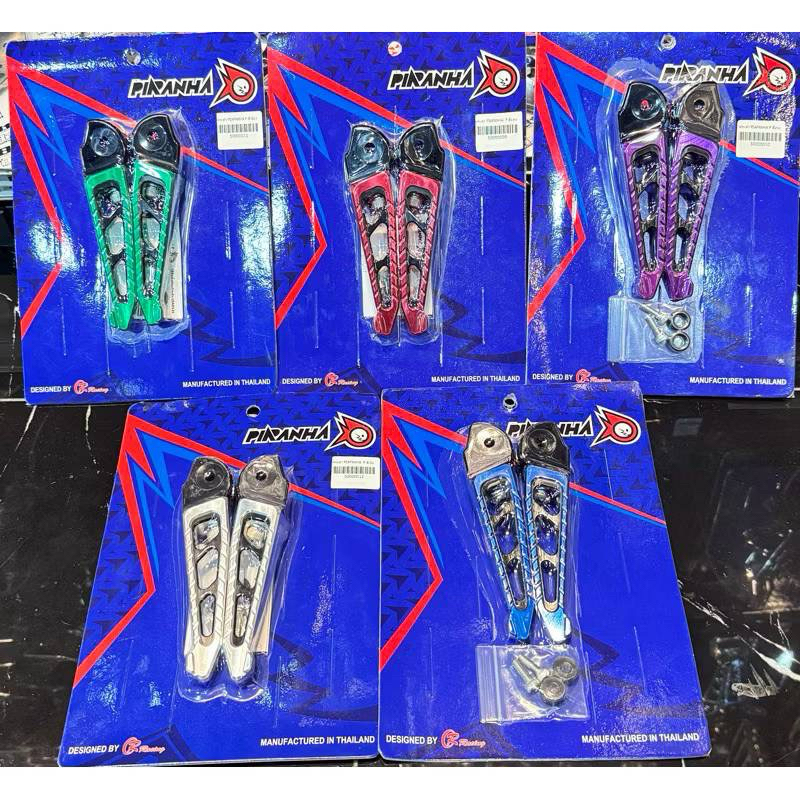 พักเท้าหลัง CNC DUO Anodize PIRANYA (ปิรันย่า)HONDA FORZA350 ADV350 LEAD125