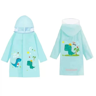 เสื้อกันฝนสำหรับเด็กการป้องกันทางสิ่งแวดล้อมและรสจืดเด็กชายและเด็กหญิงอนุบาลเด็กนักเรียนPonchoหนาป้องกันความปลอดภัย