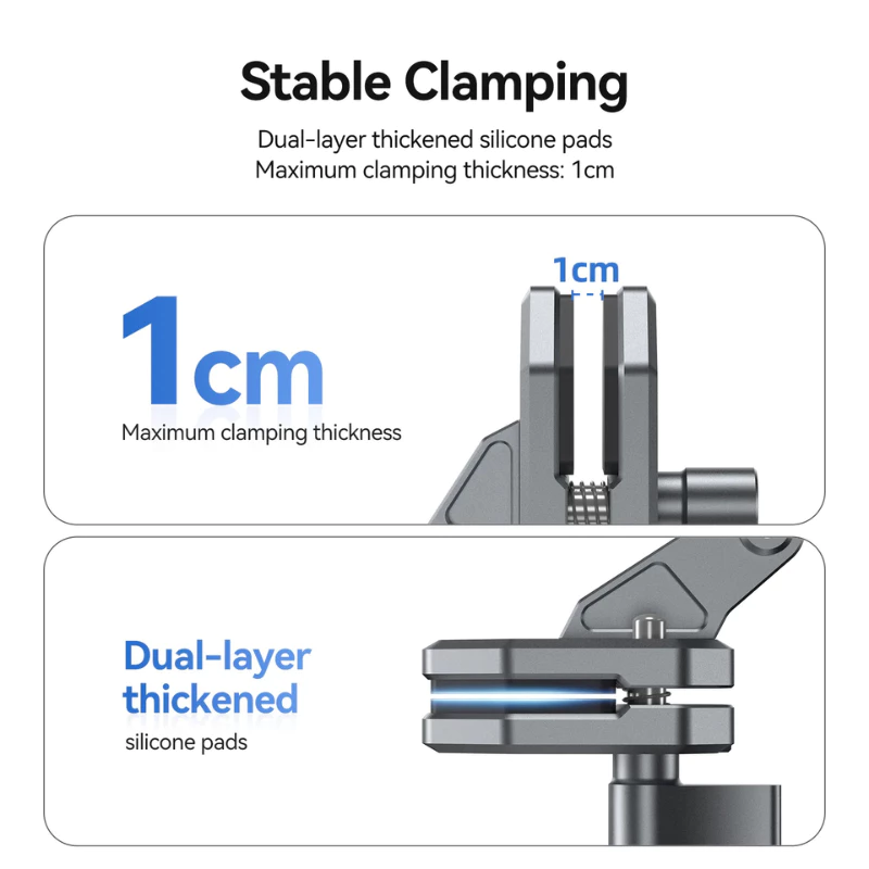 Telesin ที่ยึดกระจกหน้ารถ Windshield Clamping Brackets for Gopro , Insta360 , DJI thumbnail 7