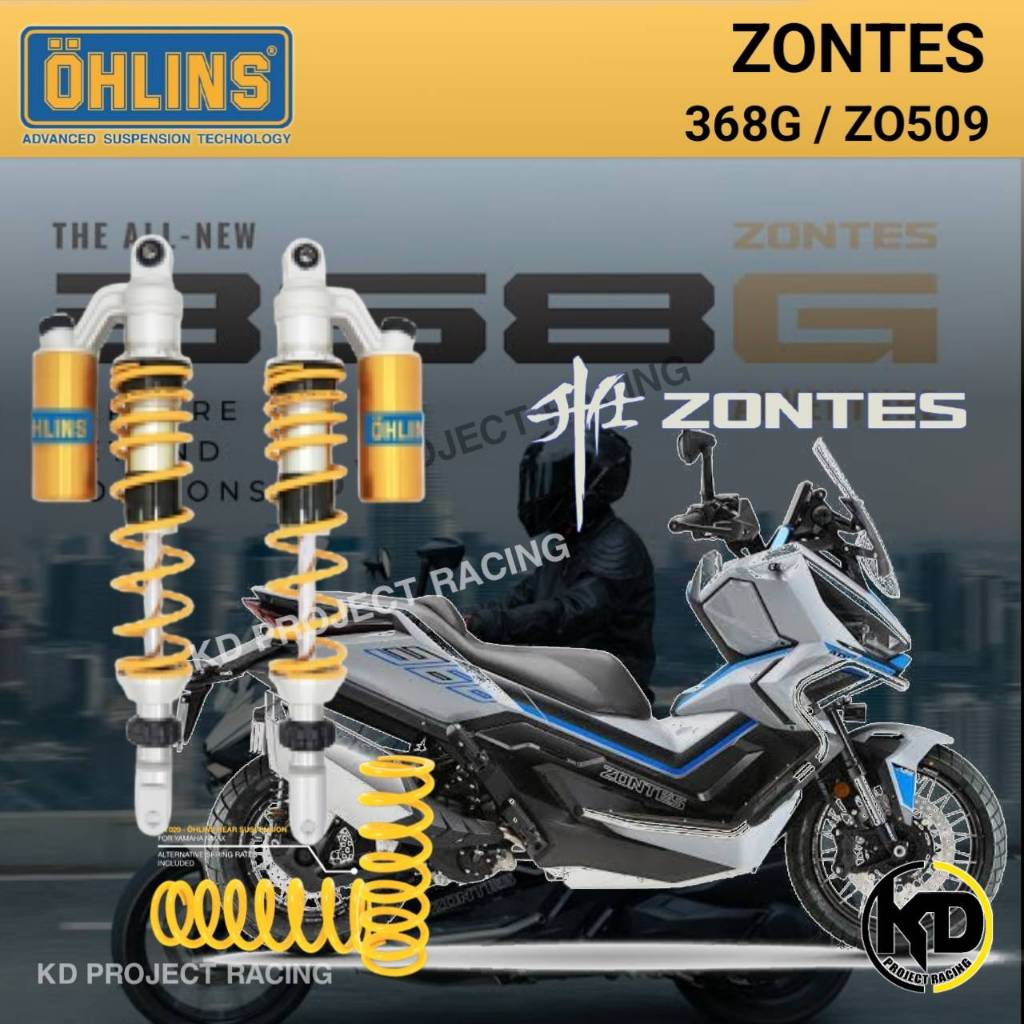 โช๊คหลัง Ohlins ZO509 ZONTES 368G  2024-25 (405.5MM)