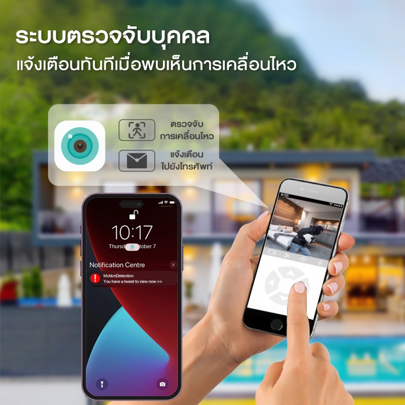 กล้องวงจรปิดโซล่าเซลล์ 4K มีไฟLED พูดตอบได้ ภาพสีกลางวันกลางคืน ทนแดด ทนฝน WIFI 2.4G APP ICSEE