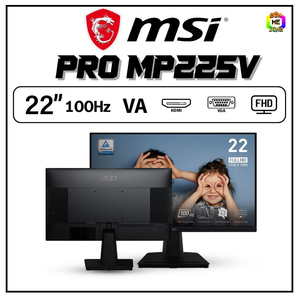 BONMECOM2 / Monitor 21.5 นิ้ว VA FHD 100Hz MSI PRO MP225V