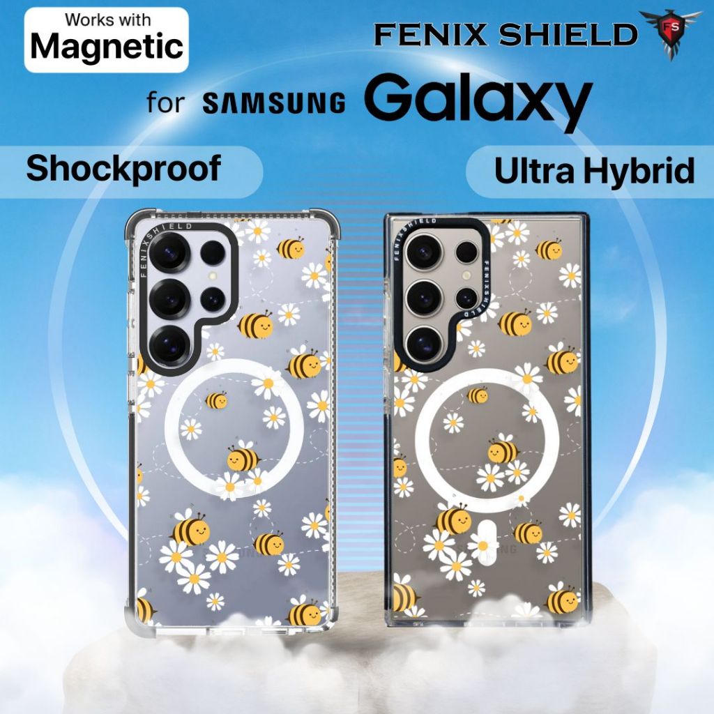 เคส FenixShield – [ FLOWER BEE ] สำหรับ Galaxy S25 / S24 / S23 / S22 / FE / Plus / Ultra ราคา ถูกที่สุด ดีลบีเคเค